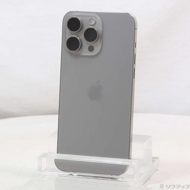 (中古)Apple iPhone15 Pro Max 256GB ナチュラルチタニウム MU6R3J/A SIMフリー(371-ud)