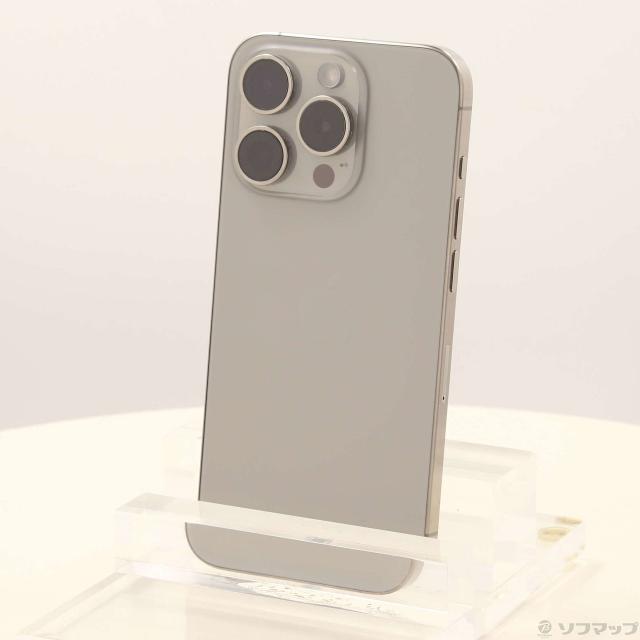 中古)Apple iPhone15 Pro 256GB ナチュラルチタニウム MTUF3J/A SIM