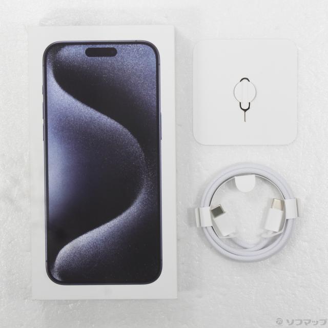 (中古)Apple iPhone15 Pro Max 256GB ブルーチタニウム MU6T3J/A SIMフリー(297-ud)