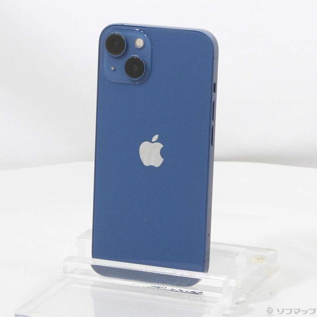 (中古)Apple iPhone13 128GB ブルー MLNG3J/A SIMフリー(262-ud)