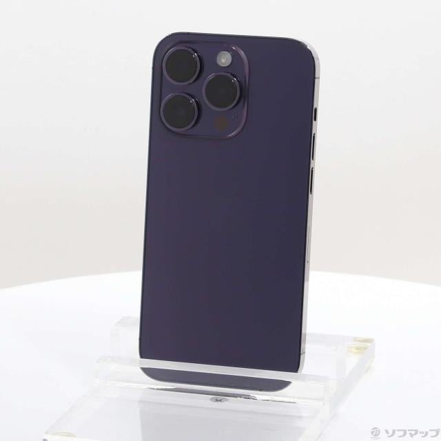 (中古)Apple iPhone14 Pro 512GB ディープパープル MQ283J/A SIMフリー(371-ud)