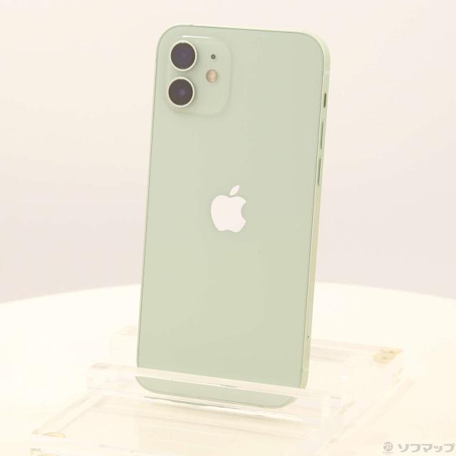 (中古)Apple iPhone12 128GB グリーン MGHY3J/A SIMフリー(368-ud)