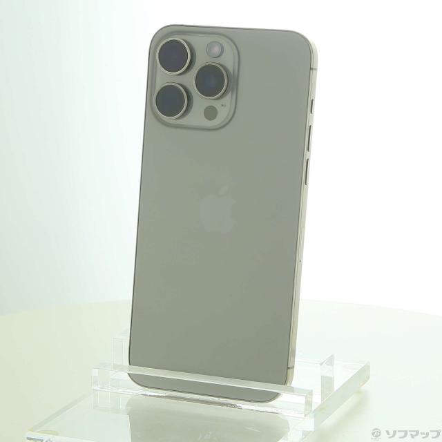 (中古)Apple iPhone15 Pro Max 256GB ナチュラルチタニウム MU6R3J/A SIMフリー(368-ud)