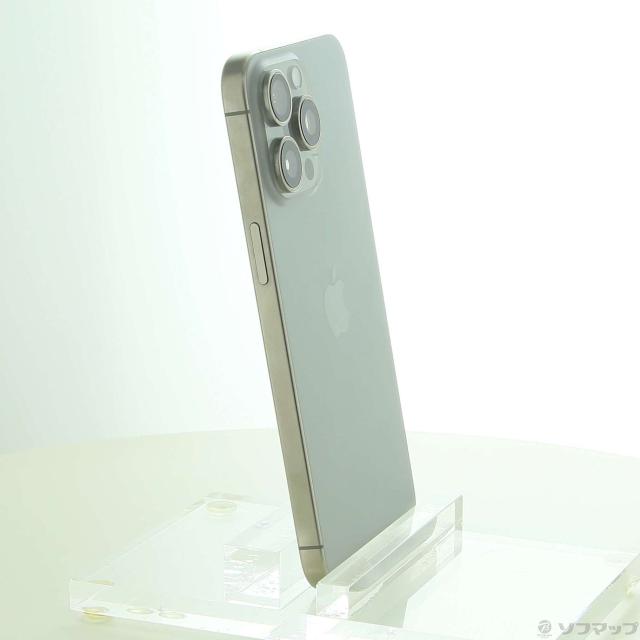 (中古)Apple iPhone15 Pro Max 256GB ナチュラルチタニウム MU6R3J/A SIMフリー(368-ud)