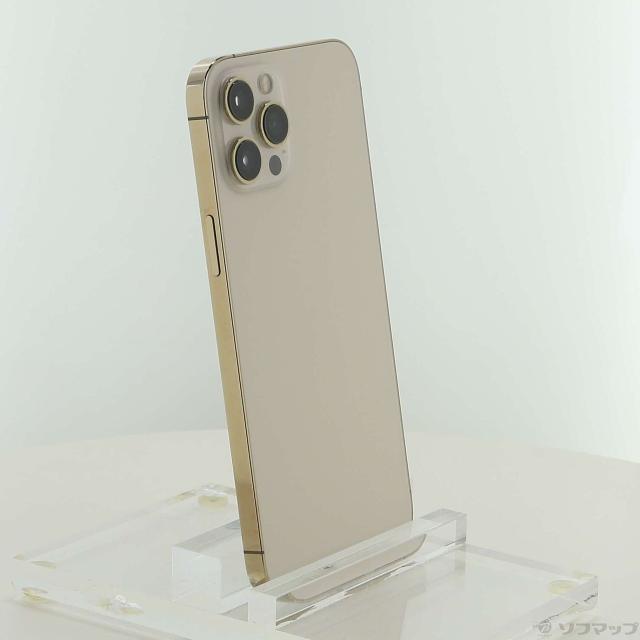(中古)Apple iPhone12 Pro Max 256GB ゴールド MGD13J/A SIMフリー(377-ud)