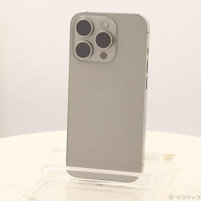 (中古)Apple iPhone15 Pro 256GB ナチュラルチタニウム MTUF3J/A SIMフリー(348-ud)