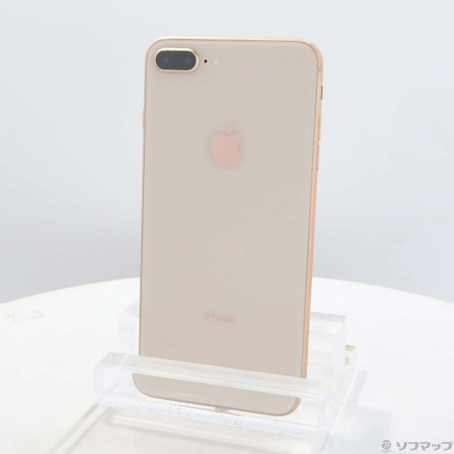 (中古)Apple iPhone8 Plus 64GB ゴールド MQ9M2J/A SIMフリー(247-ud)