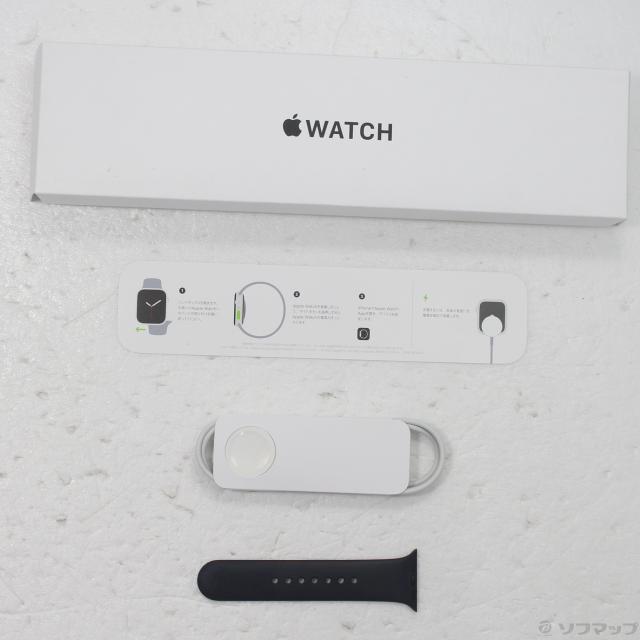 (中古)Apple Apple Watch SE 第1世代 GPS 40mm スペースグレイアルミニウムケース ブラックスポーツバンド(196-ud)_4