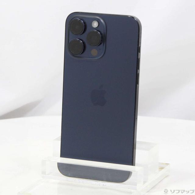 (中古)Apple iPhone15 Pro Max 256GB ブルーチタニウム MU6T3J/A SIMフリー(251-ud)