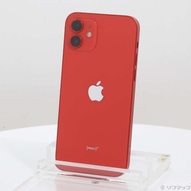 (中古)Apple iPhone12 64GB プロダクトレッド MGHQ3J/A SIMフリー(352-ud)