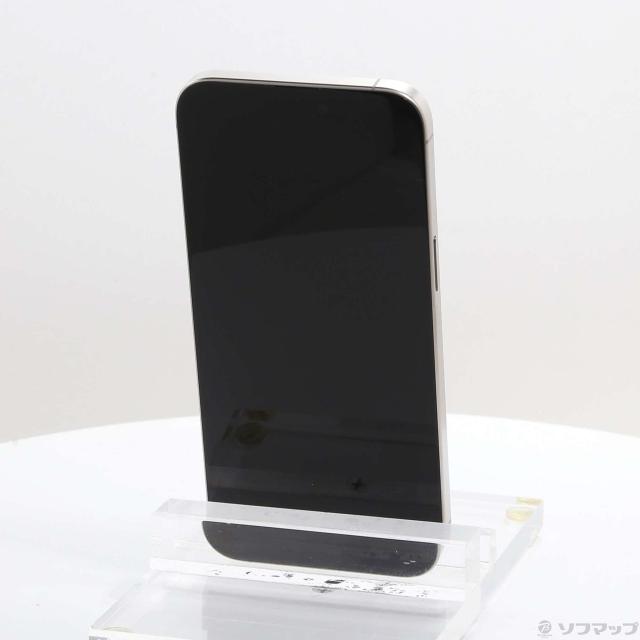 (中古)Apple iPhone15 Pro Max 256GB ナチュラルチタニウム MU6R3J/A SIMフリー(295-ud)