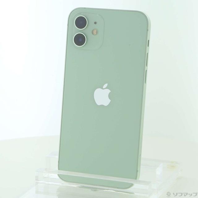 (中古)Apple iPhone12 64GB グリーン MGHT3J/A SIMフリー(295-ud)