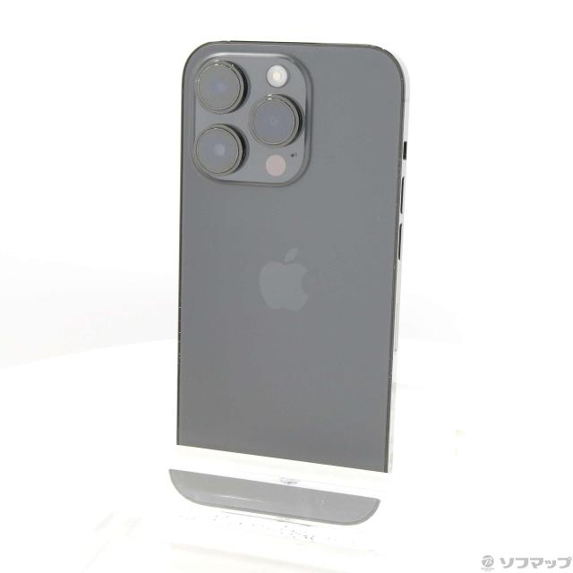 (中古)Apple iPhone14 Pro 256GB スペースブラック MQ0Q3J/A SIMフリー(348-ud)