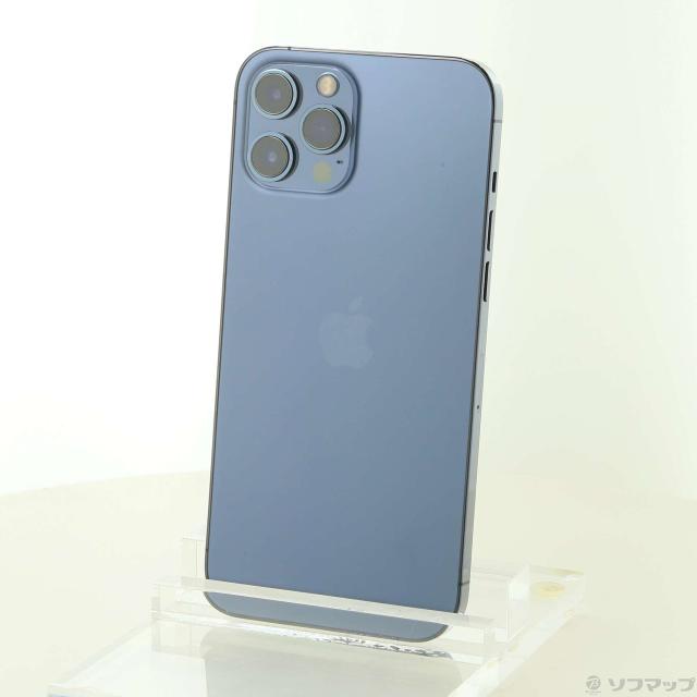 中古)Apple iPhone12 Pro Max 128GB パシフィックブルー MGCX3J/A SIM