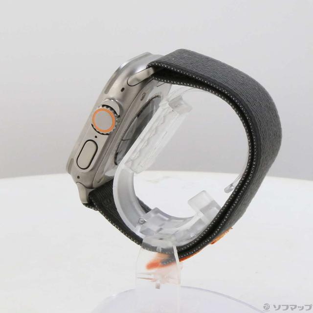 (中古)Apple Apple Watch Ultra GPS + Cellular 49mm チタニウムケース ブラック/グレイトレイルループ(377-ud)_1