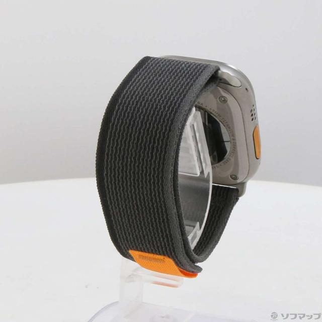 (中古)Apple Apple Watch Ultra GPS + Cellular 49mm チタニウムケース ブラック/グレイトレイルループ(377-ud)_2