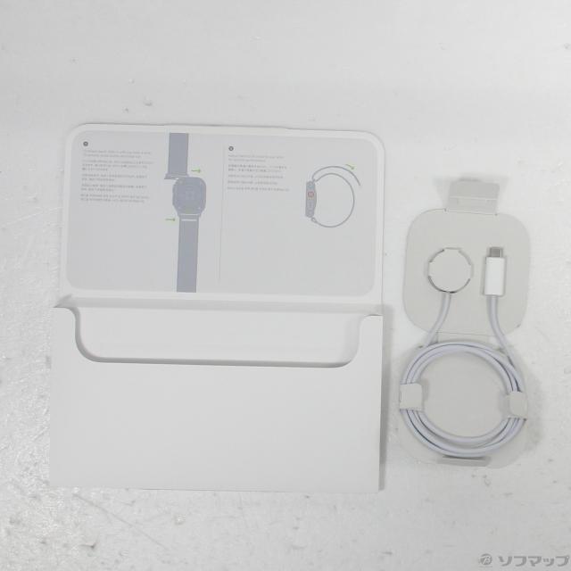 (中古)Apple Apple Watch Ultra GPS + Cellular 49mm チタニウムケース ブラック/グレイトレイルループ(377-ud)_4