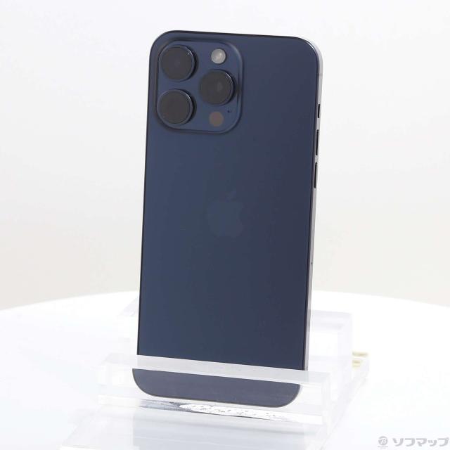 (中古)Apple iPhone15 Pro Max 256GB ブルーチタニウム MU6T3J/A SIMフリー(276-ud)