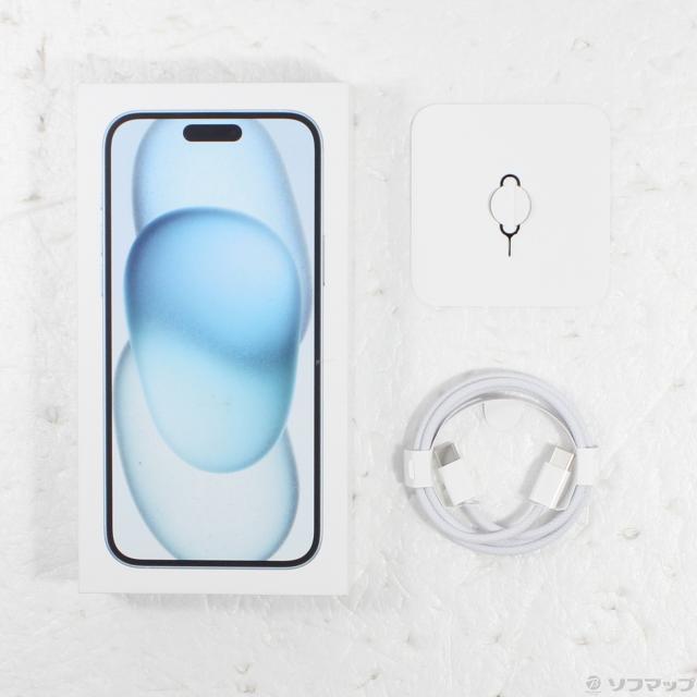 (中古)Apple iPhone15 Plus 256GB ブルー MU0N3J/A SIMフリー(368-ud)_4