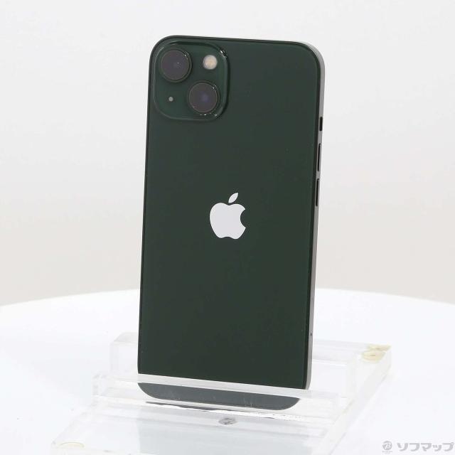 (中古)Apple iPhone13 128GB グリーン MNGG3J/A SIMフリー(251-ud)