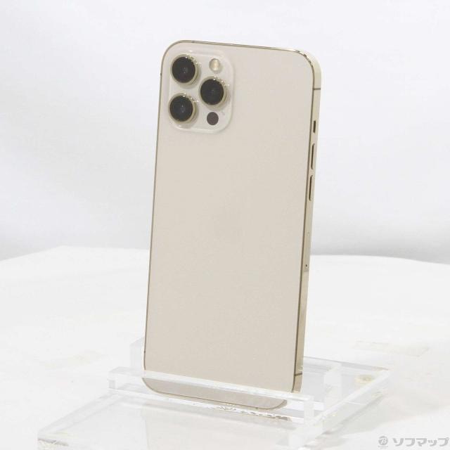 中古)Apple iPhone12 Pro Max 256GB ゴールド MGD13J/A SIMフリー(295 