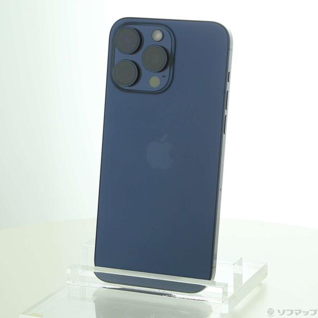 (中古)Apple iPhone15 Pro Max 256GB ブルーチタニウム MU6T3J/A SIMフリー(305-ud)