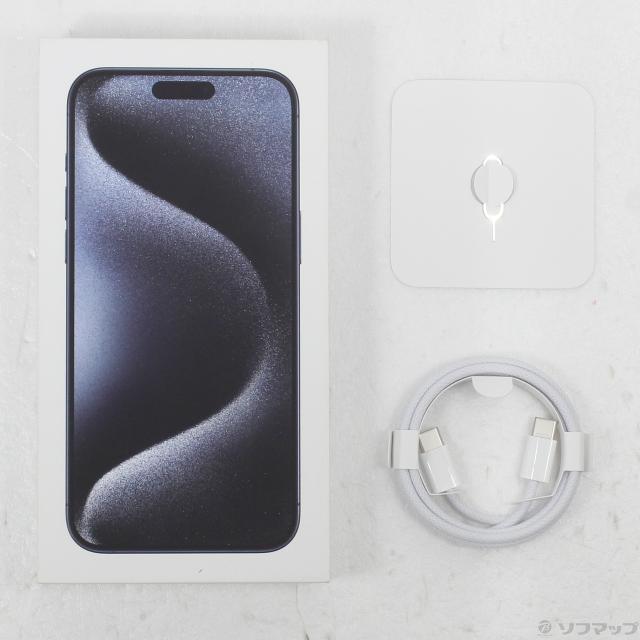 (中古)Apple iPhone15 Pro Max 256GB ブルーチタニウム MU6T3J/A SIMフリー(305-ud)