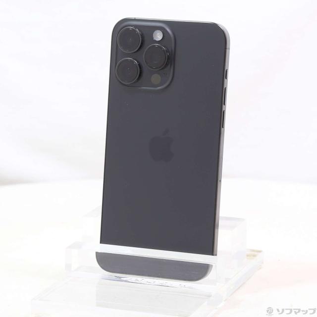 (中古)Apple iPhone15 Pro Max 256GB ブラックチタニウム MU6P3J/A SIMフリー(251-ud)