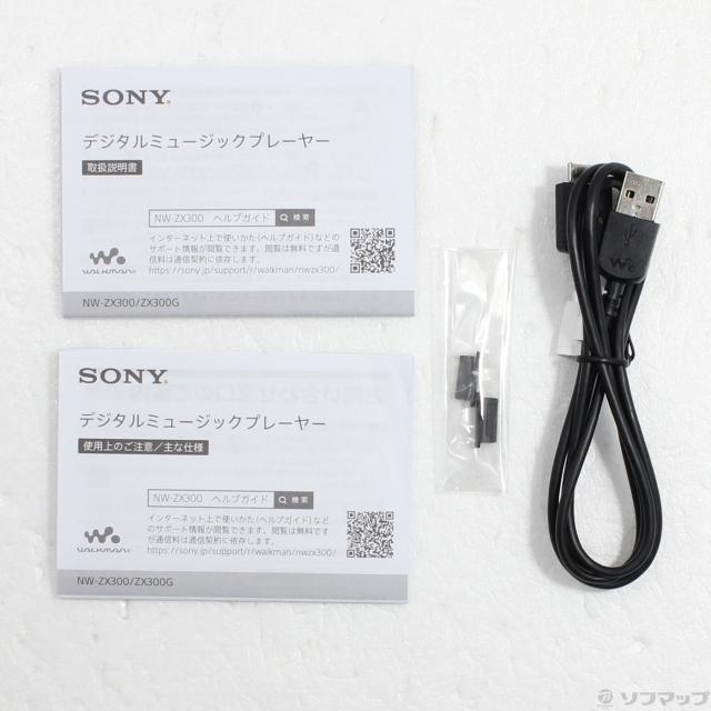 中古)SONY WALKMAN ZX300シリーズ メモリ64GB+microSD ブラック NW
