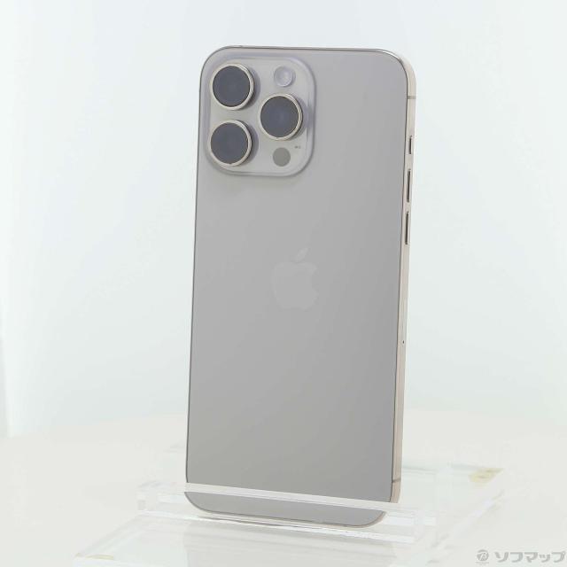 (中古)Apple iPhone15 Pro Max 256GB ナチュラルチタニウム MU6R3J/A SIMフリー(269-ud)