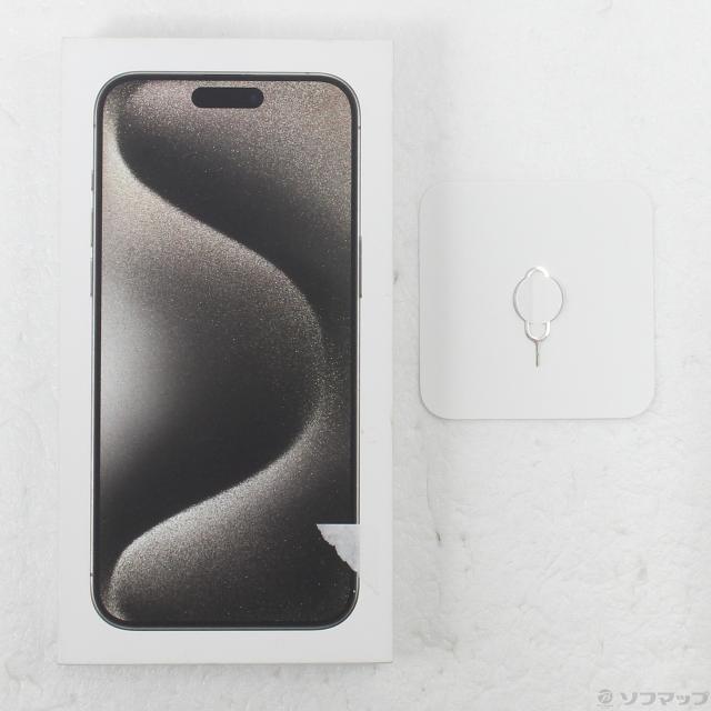 (中古)Apple iPhone15 Pro Max 256GB ナチュラルチタニウム MU6R3J/A SIMフリー(269-ud)
