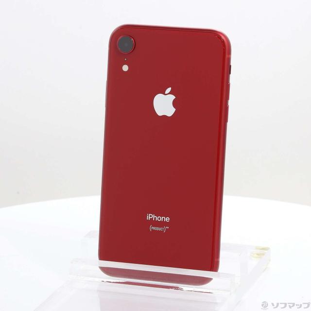 中古)Apple iPhoneXR 128GB プロダクトレッド MT0N2J/A SIMフリー(344-ud)