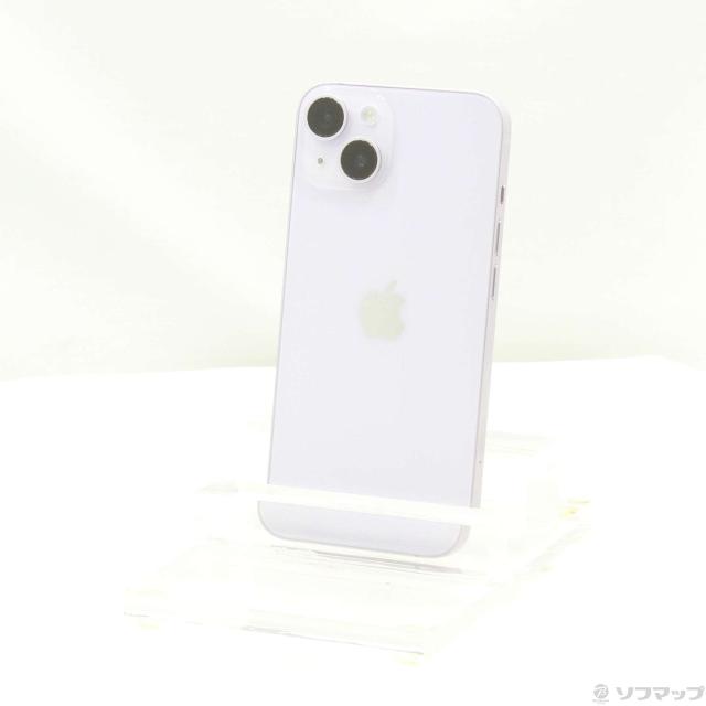 (中古)Apple iPhone14 128GB パープル MPUY3J/A SIMフリー(344-ud)