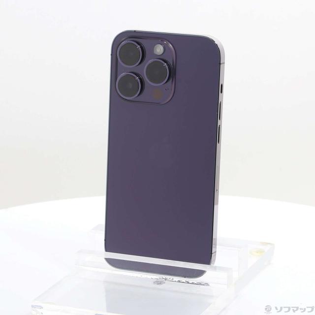 中古)Apple iPhone14 Pro 128GB ディープパープル MQ0F3J/A SIMフリー