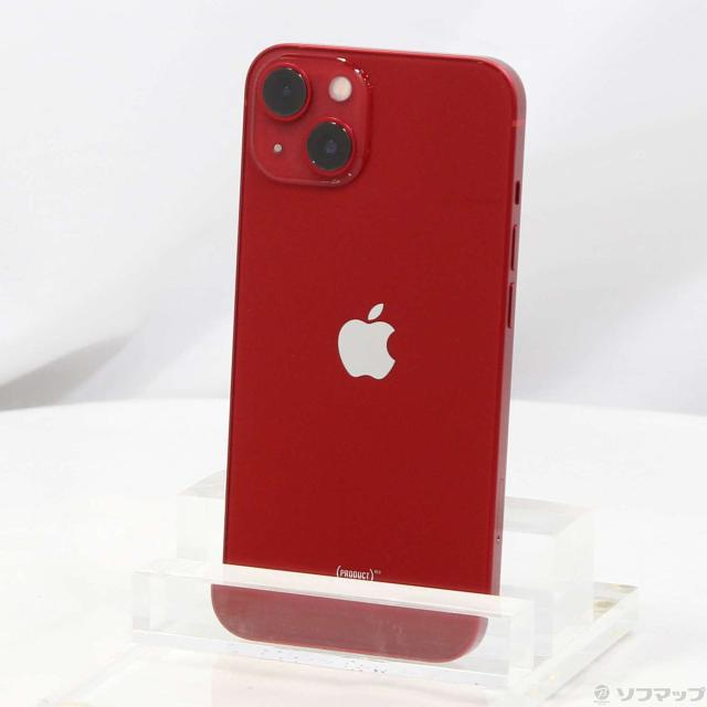 (中古)Apple iPhone13 128GB プロダクトレッド MLNF3J/A SIMフリー(269-ud)
