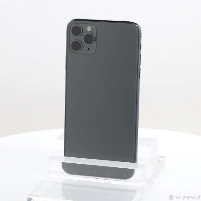 (中古)Apple iPhone11 Pro Max 256GB ミッドナイトグリーン MWHM2J/A SoftBank(258-ud) 39,073円