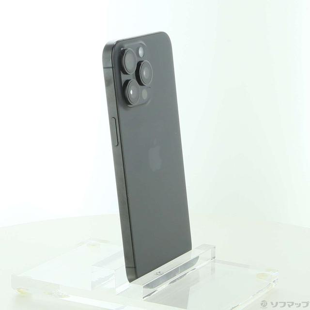 (中古)Apple iPhone15 Pro Max 256GB ブラックチタニウム MU6P3J/A SIMフリー(348-ud)