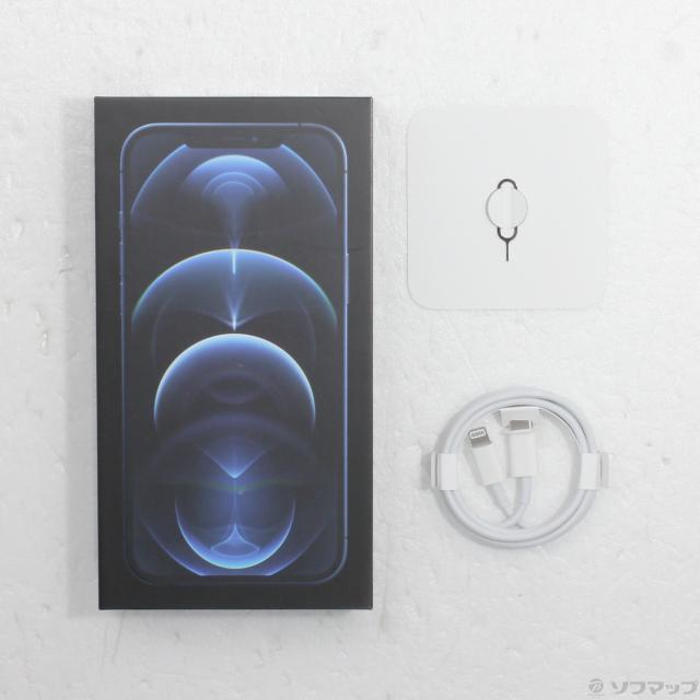 (中古)Apple iPhone12 Pro Max 256GB パシフィックブルー MGD23J/A SIMフリー(295-ud)