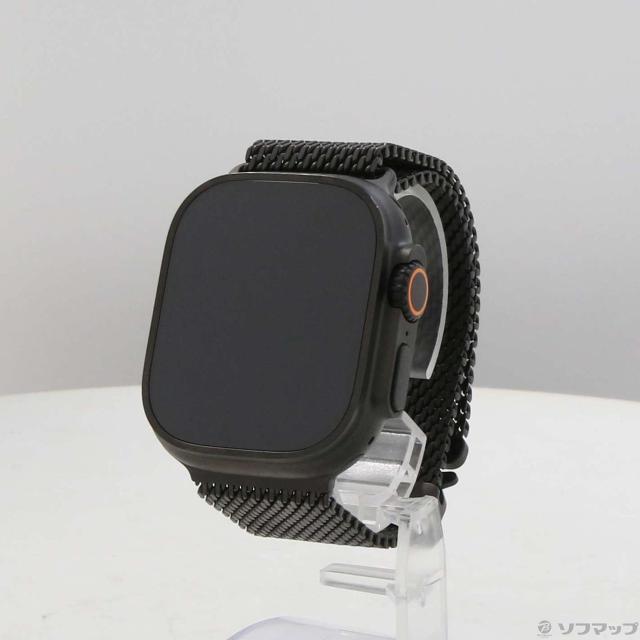 Apple Watch ウルトラ49 mmブラックチタニウムミラネーゼループM
