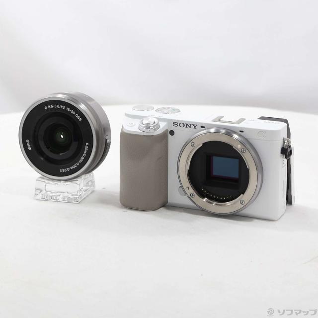 (中古)SONY α6100 ILCE-6100L パワーズームレンズキット ホワイト(269-ud)
