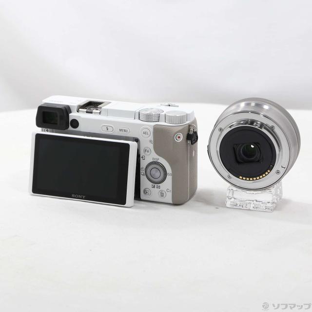 (中古)SONY α6100 ILCE-6100L パワーズームレンズキット ホワイト(269-ud)