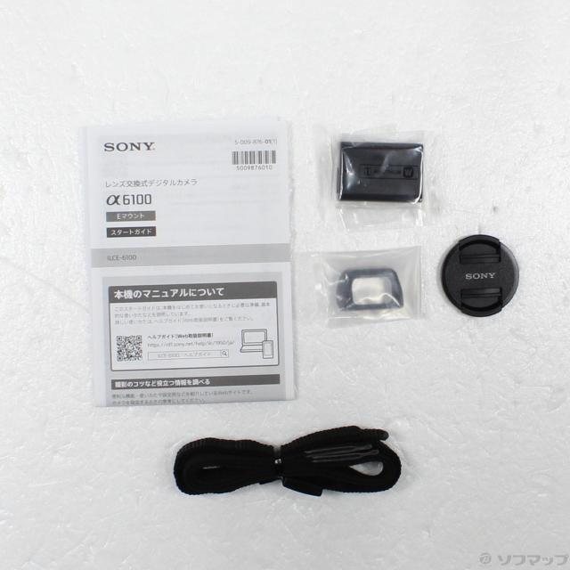(中古)SONY α6100 ILCE-6100L パワーズームレンズキット ホワイト(269-ud)
