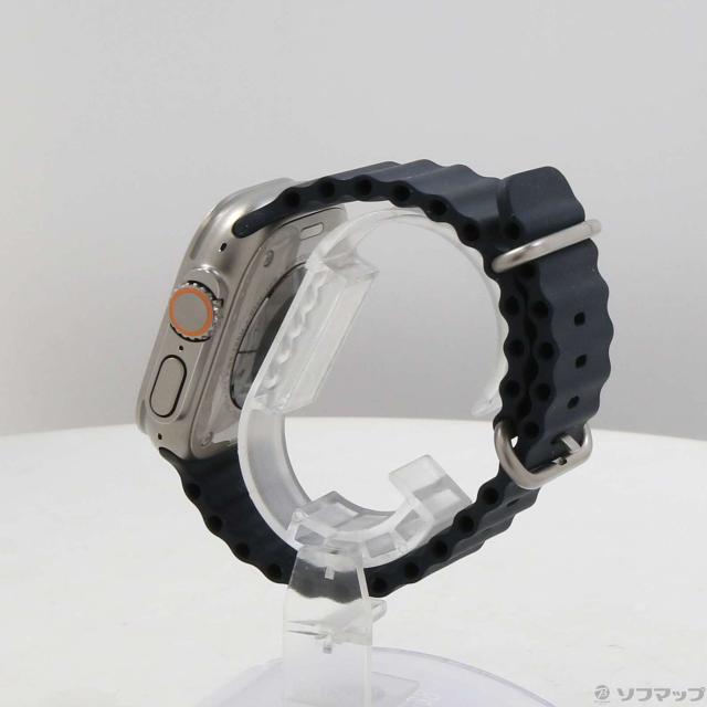 (中古)Apple Apple Watch Ultra GPS + Cellular 49mm チタニウムケース ミッドナイトオーシャンバンド(349-ud)_1