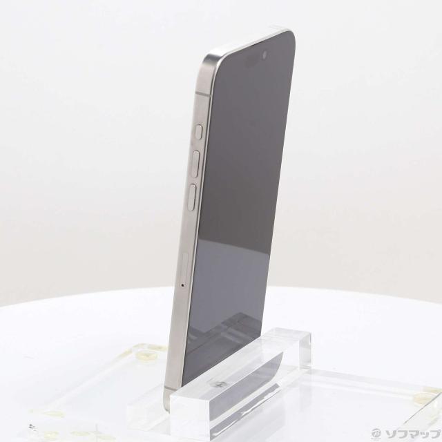 (中古)Apple iPhone15 Pro Max 256GB ホワイトチタニウム MU6Q3J/A SIMフリー(262-ud)