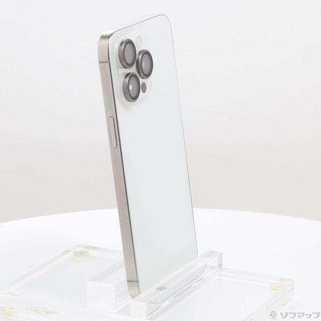 (中古)Apple iPhone15 Pro Max 256GB ホワイトチタニウム MU6Q3J/A SIMフリー(262-ud)