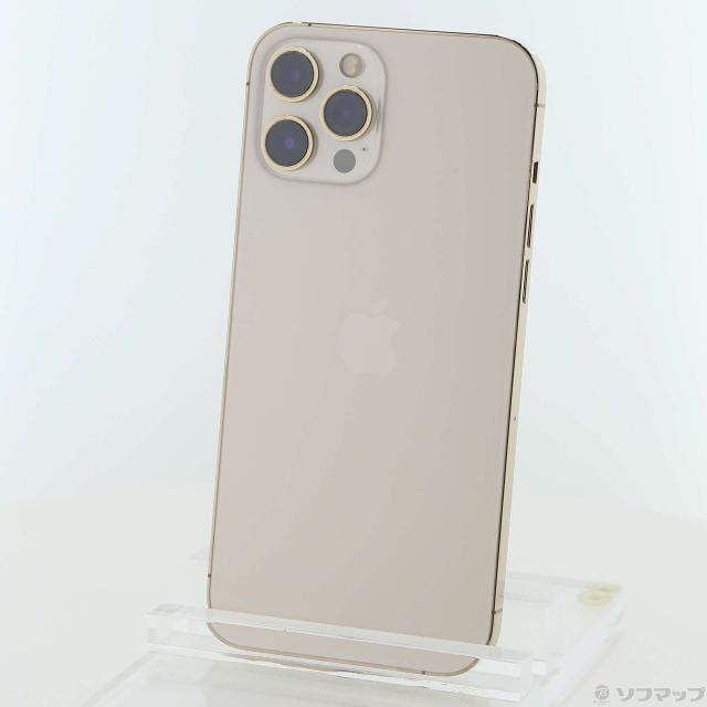 (中古)Apple iPhone12 Pro Max 256GB ゴールド MGD13J/A SIMフリー(377-ud)