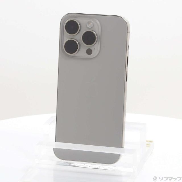 中古)Apple iPhone15 Pro 256GB ナチュラルチタニウム MTUF3J/A SIM