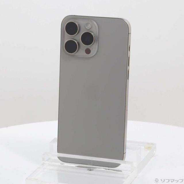 (中古)Apple iPhone15 Pro Max 256GB ナチュラルチタニウム MU6R3J/A SIMフリー(269-ud)