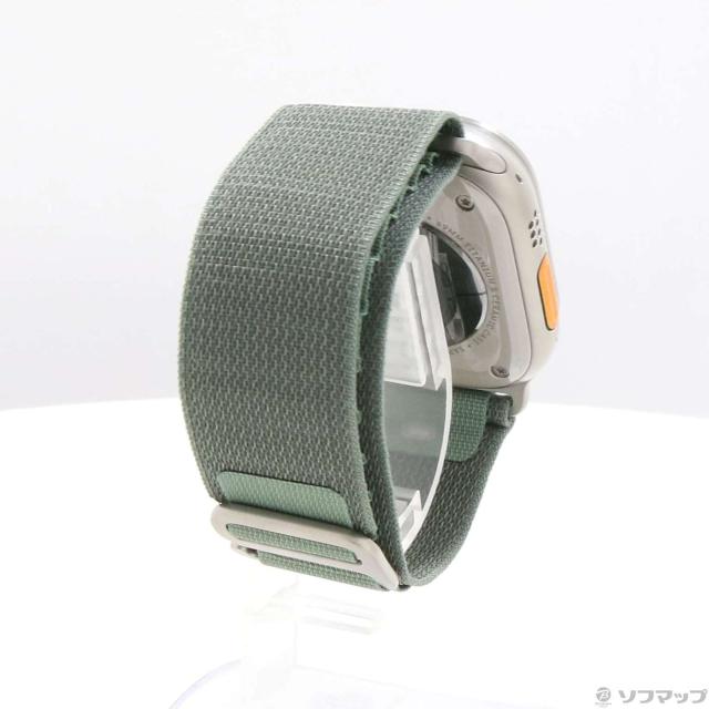 (中古)Apple Apple Watch Ultra GPS + Cellular 49mm チタニウムケース グリーンアルパインループ(344-ud)_2