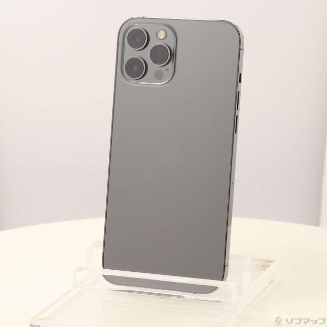(中古)Apple iPhone12 Pro Max 256GB グラファイト MGCY3J/A SIMフリー(344-ud)